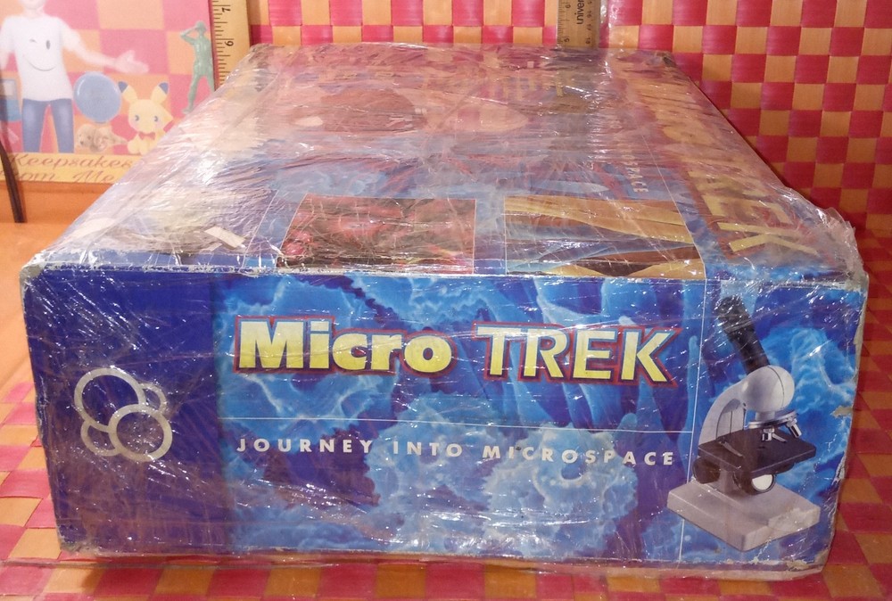 Microscope set, Micro Trek, #636814, complete in original box, vtg. 2003 by Tham