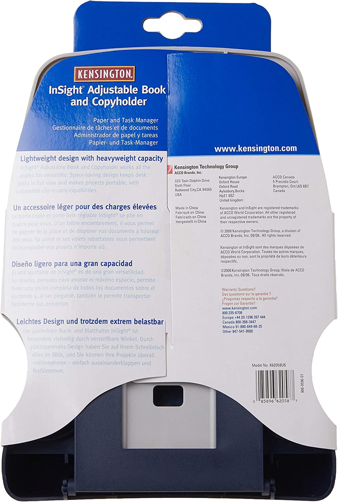 Document Adjustable Book Copy Holder Desk Paper Stand Letter Typing Angle Sheet