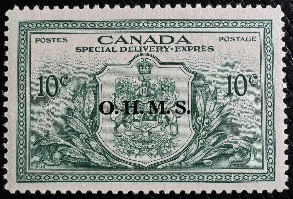 CANADA NO  EO1, OHMS  OFFICIAL, VF MINT NH (KF437)