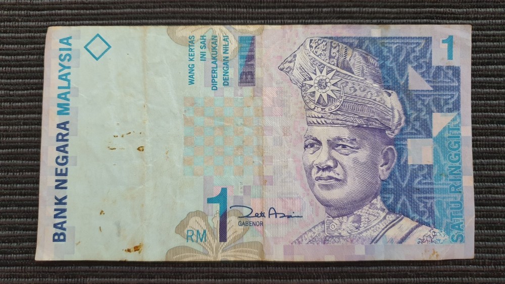 MALAYSIA $1 Ringgit 1998 2000 P39b Fine Banknote 728