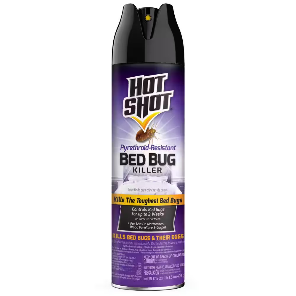 17.5 Oz. Pyrethroid-Resistant Bed Bug Insect Killer Aerosol