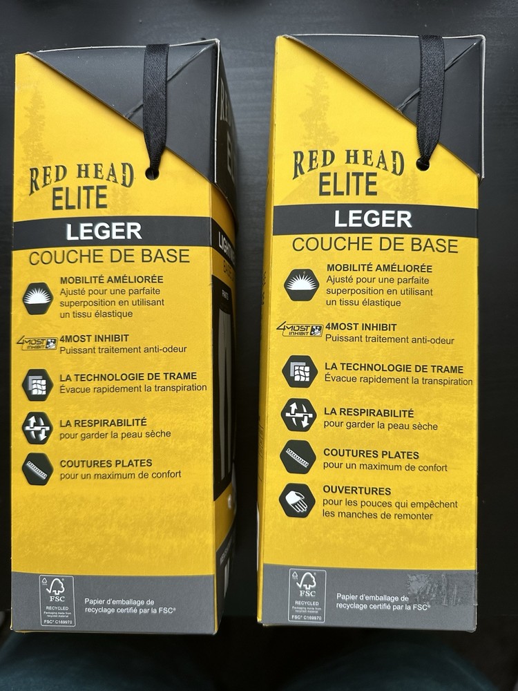 RedHead Elite Midweight Base Layer Bottoms for Men Medium