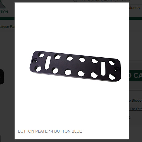 BUTTON PLATE 14 BUTTON BLUE # PH14-2-DB, In Stock!