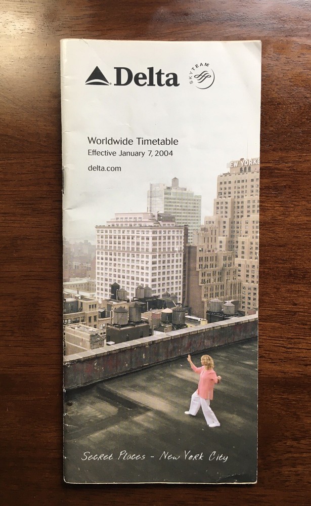 January 2004 Delta Air Lines Worldwide Timetable Schedule