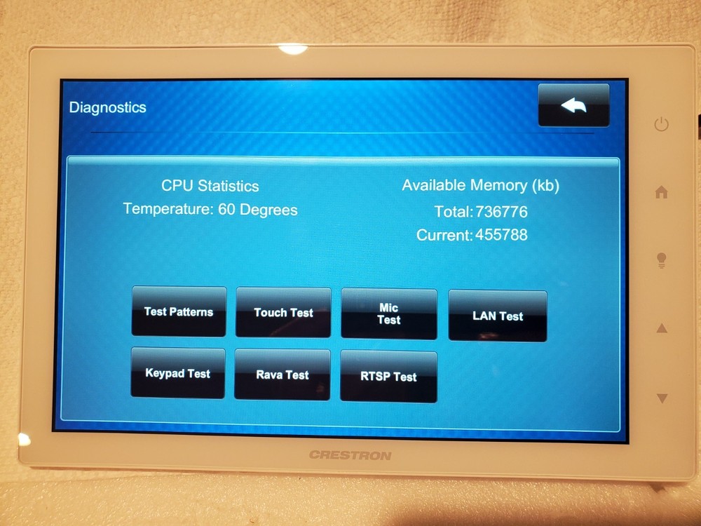 Crestron TSW‑1052‑W‑S 10.1″ Wall Touch Screen Panel Great Condition