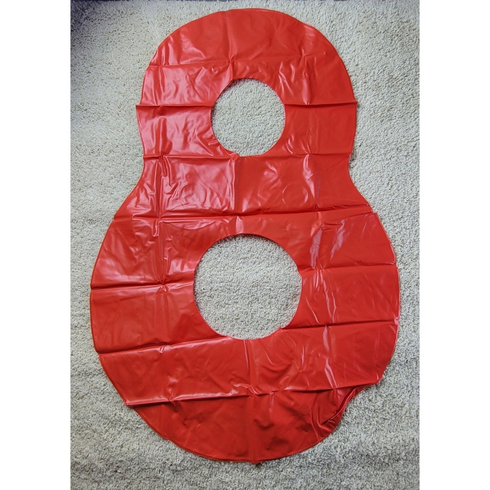Inflatable Red Number 8 Pool Float With Drink Holders Large Two Person