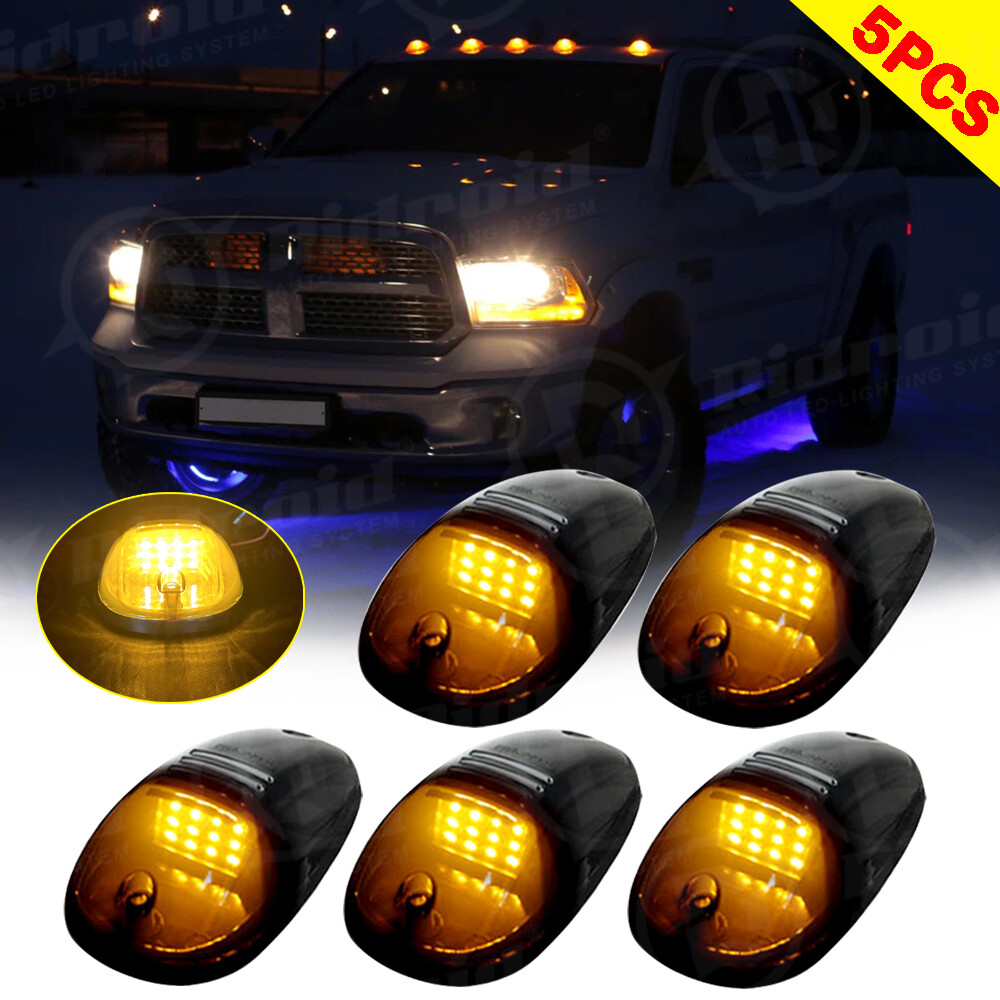 5x For Dodge RAM 1500 2500 3500 LED Smoked Lens Rooftop Cab Running Marker Light