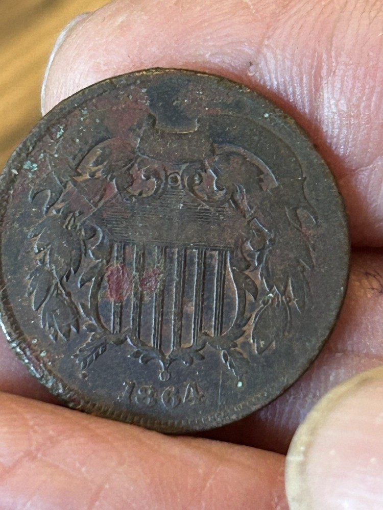 Estate Find 1864 - Shield Two Cents!!!  # 3