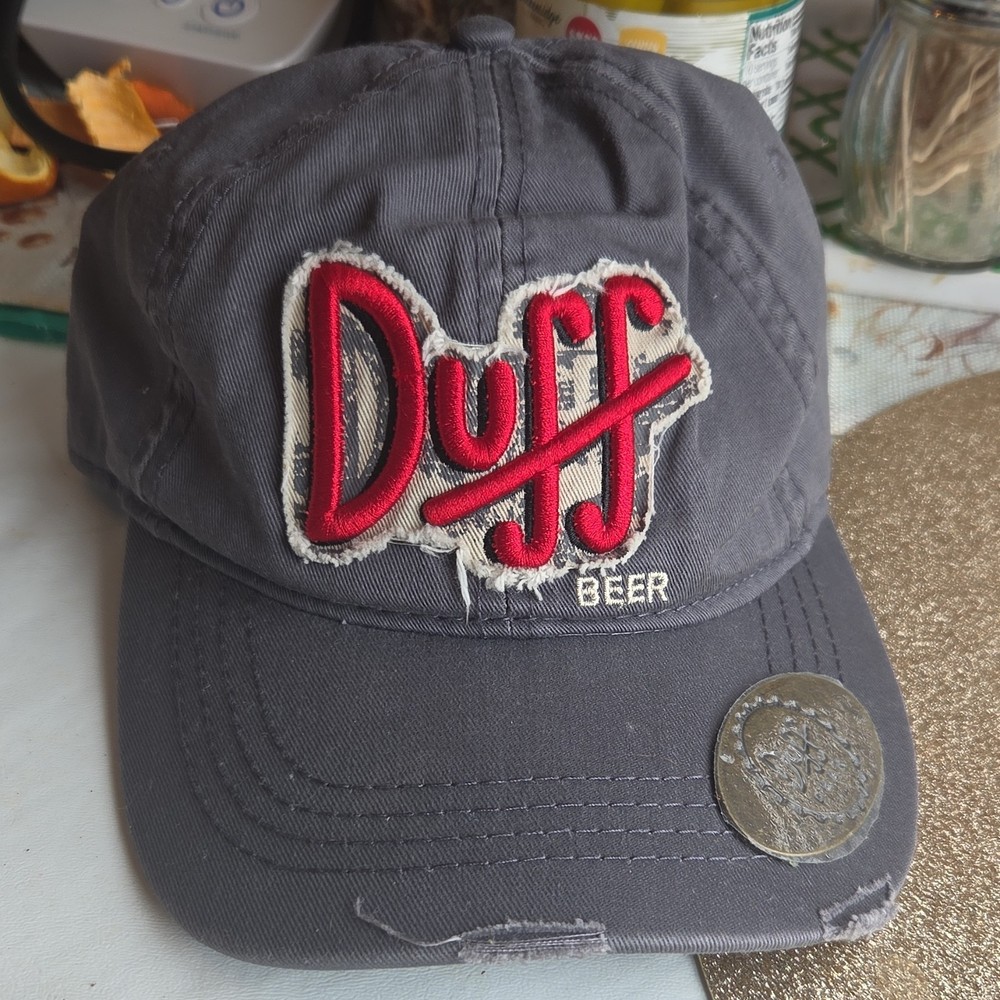 Universal Studios The Simpsons Duff Beer Hat Gray 2019 Fox Matt Groening