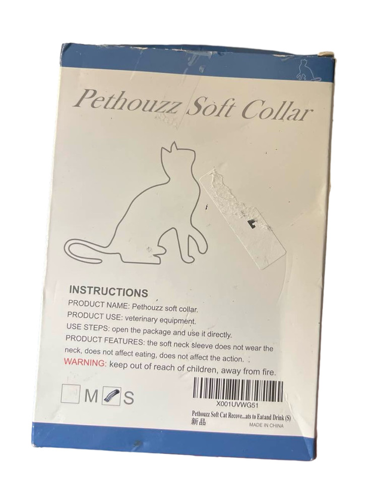 Pethouzz Soft Cat Cone Collar Adjustable Pet Neck