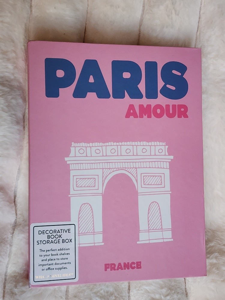 Paris Book Decorative Storage Keepsake Box NEW!