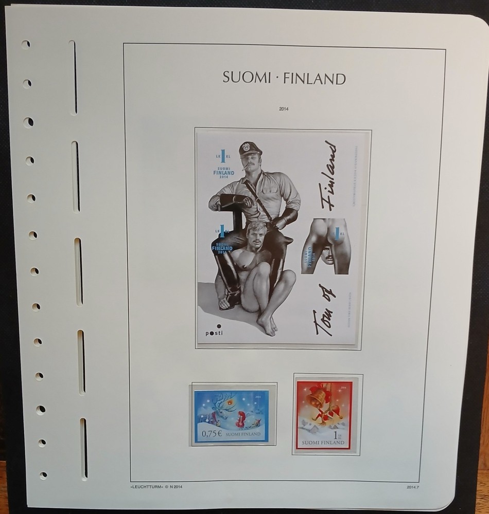 2014 Finland Year Set On Lighthouse/Leuchtturm Hingless Pages