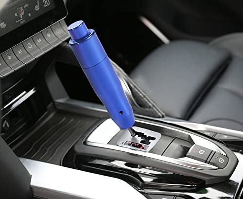 5" Weighted Gear Stick Shift Handle Automatic Push Button Shifter Knob Blue