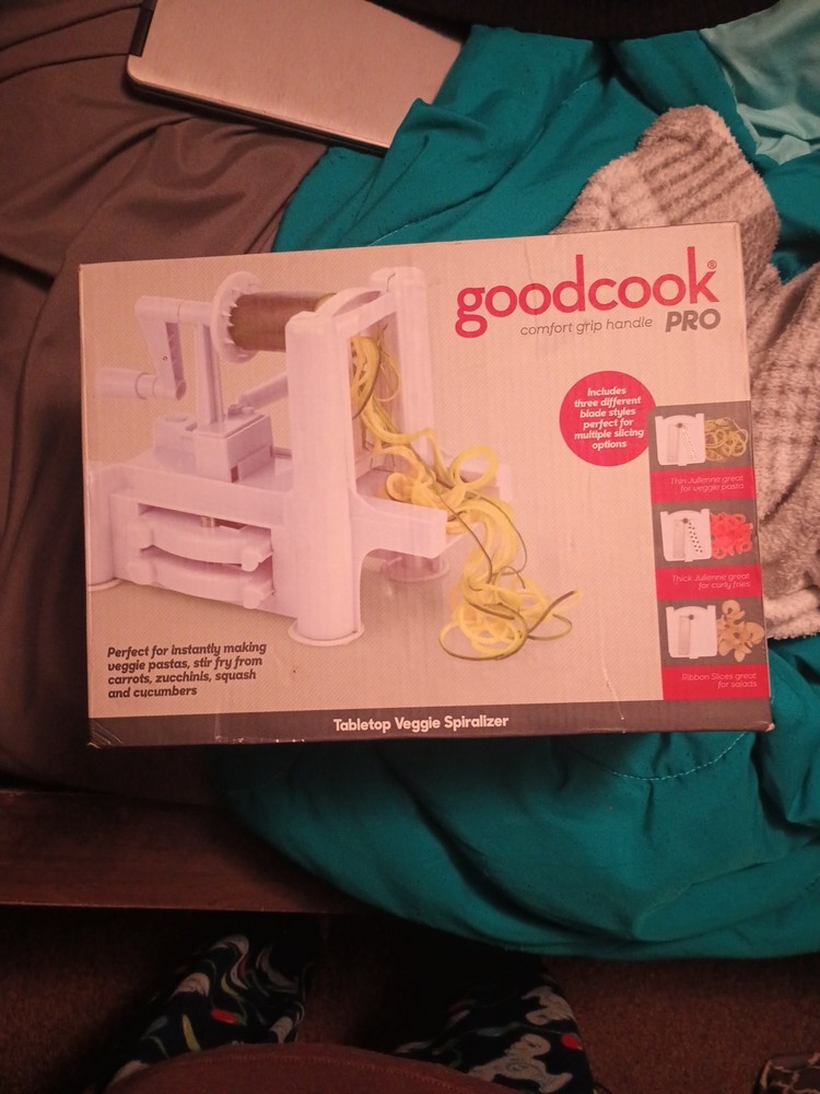 Good Cook Pro Tabletop Veggie Spiralizer  with Comfort Grip Handle
