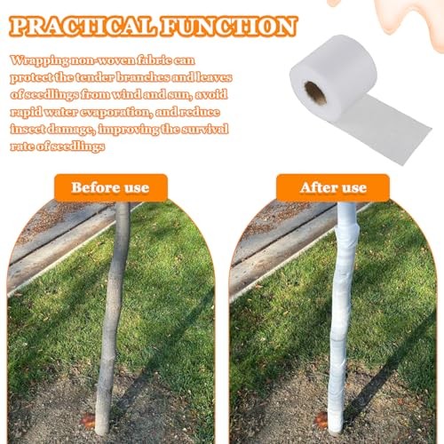 100ft Breathable Tree Trunk Bandage Cover, Tree Protector Wrap for Winter,