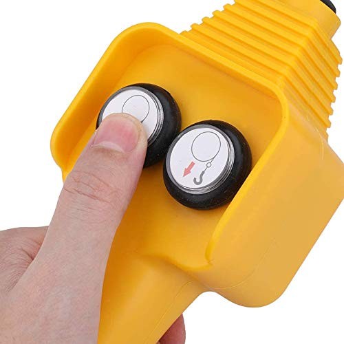 Winch Hand Control Assembly () - 12V Electric Winch Replacement Part Yellow
