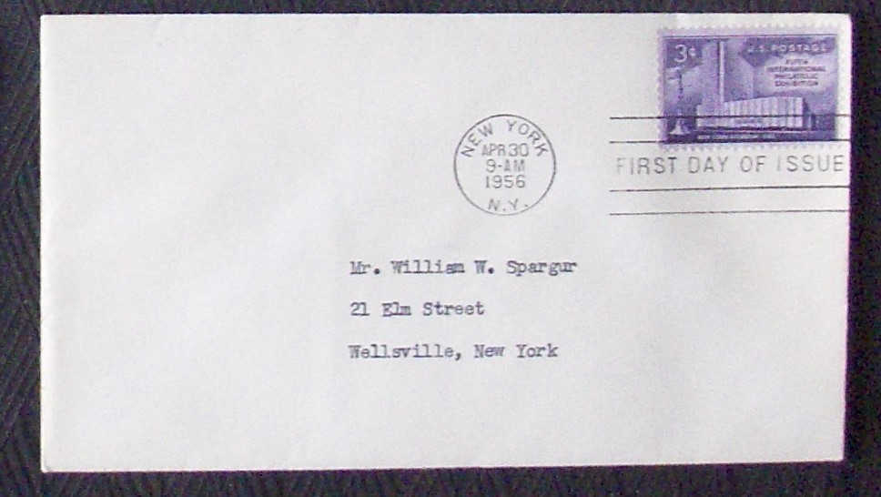 USA FDC SC #1076 3¢ COLISEUM 1956.