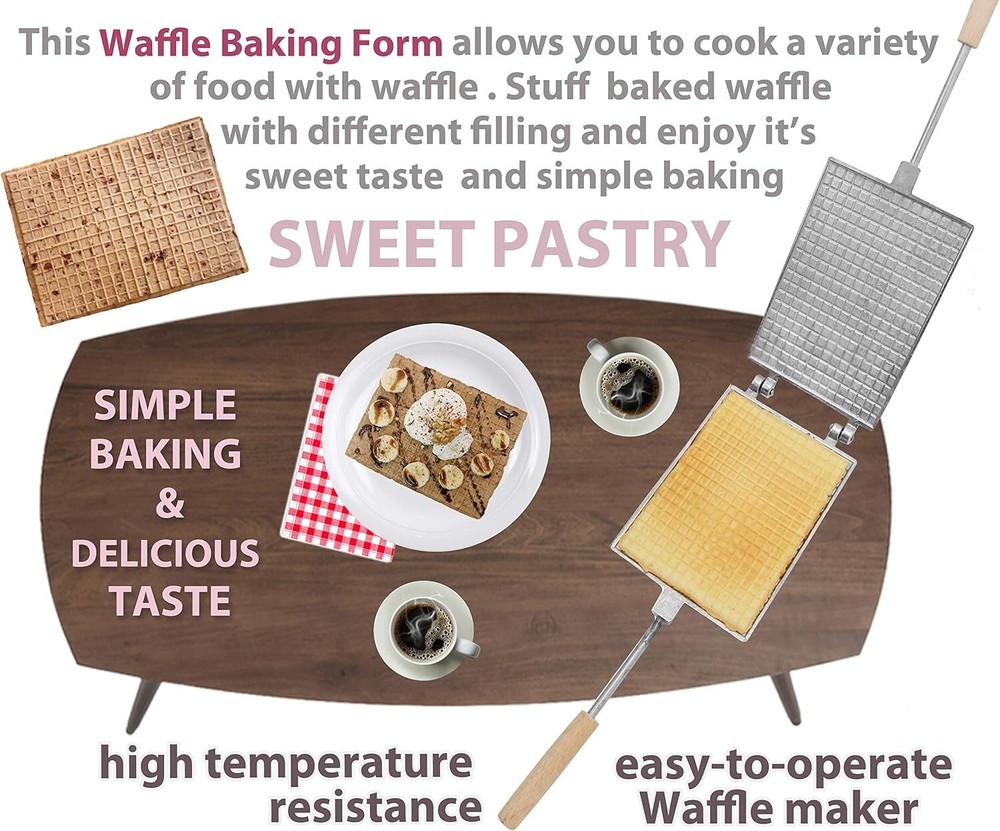 Waffle Maker Rectangular Shape Waffle Cone Maker