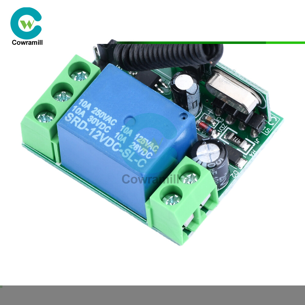 Wireless 433mhz Remote Control Switch DC12V 10A 1/2CH Relay Receiver Transmitter