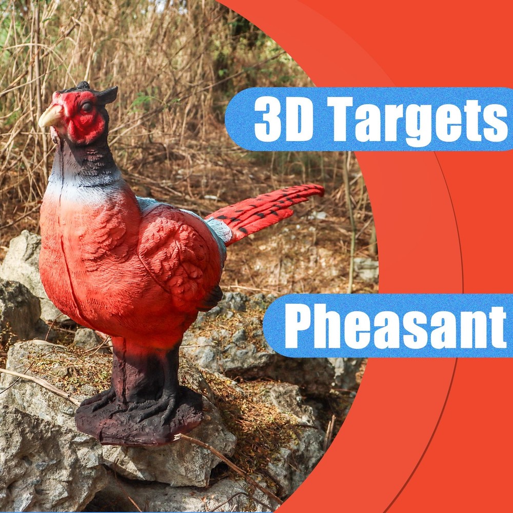 3D Pheasant Archery Target with TwoSided Shooting Range for Bow Training