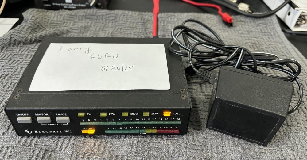 Elecraft W2 Wattmeter Versatile Auto-ranging Power/SWR Meter  nice unit .