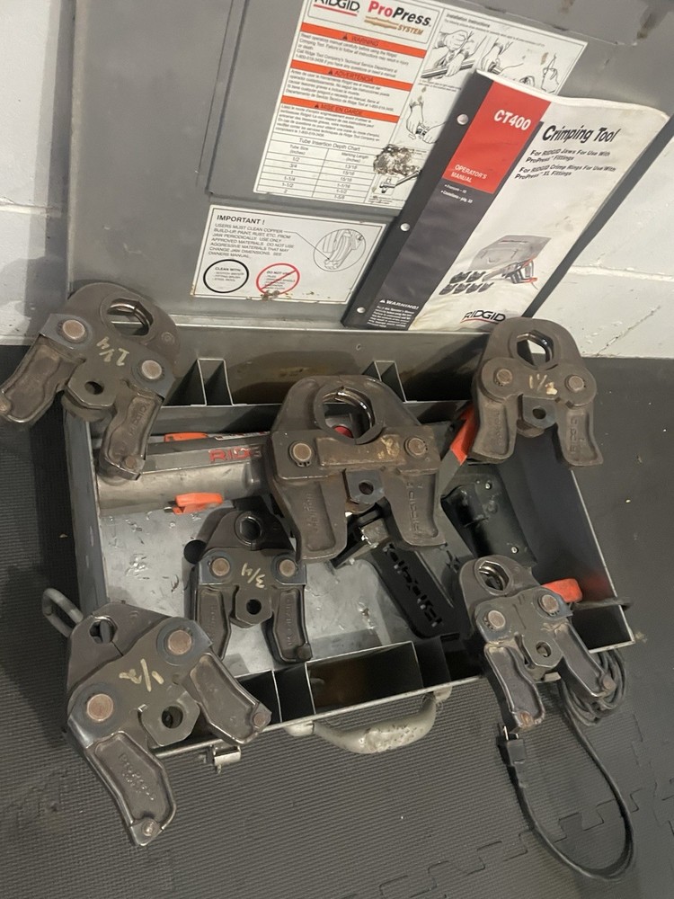 Riding CT-400 Propress Crimper Crimping Tool Complete Set!