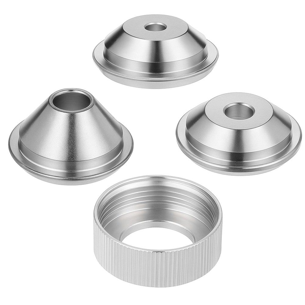 4 PCS Texture Sprayer Orifice Tip Set, 3 Nozzle Tips 1 Threaded Collar Drywal...
