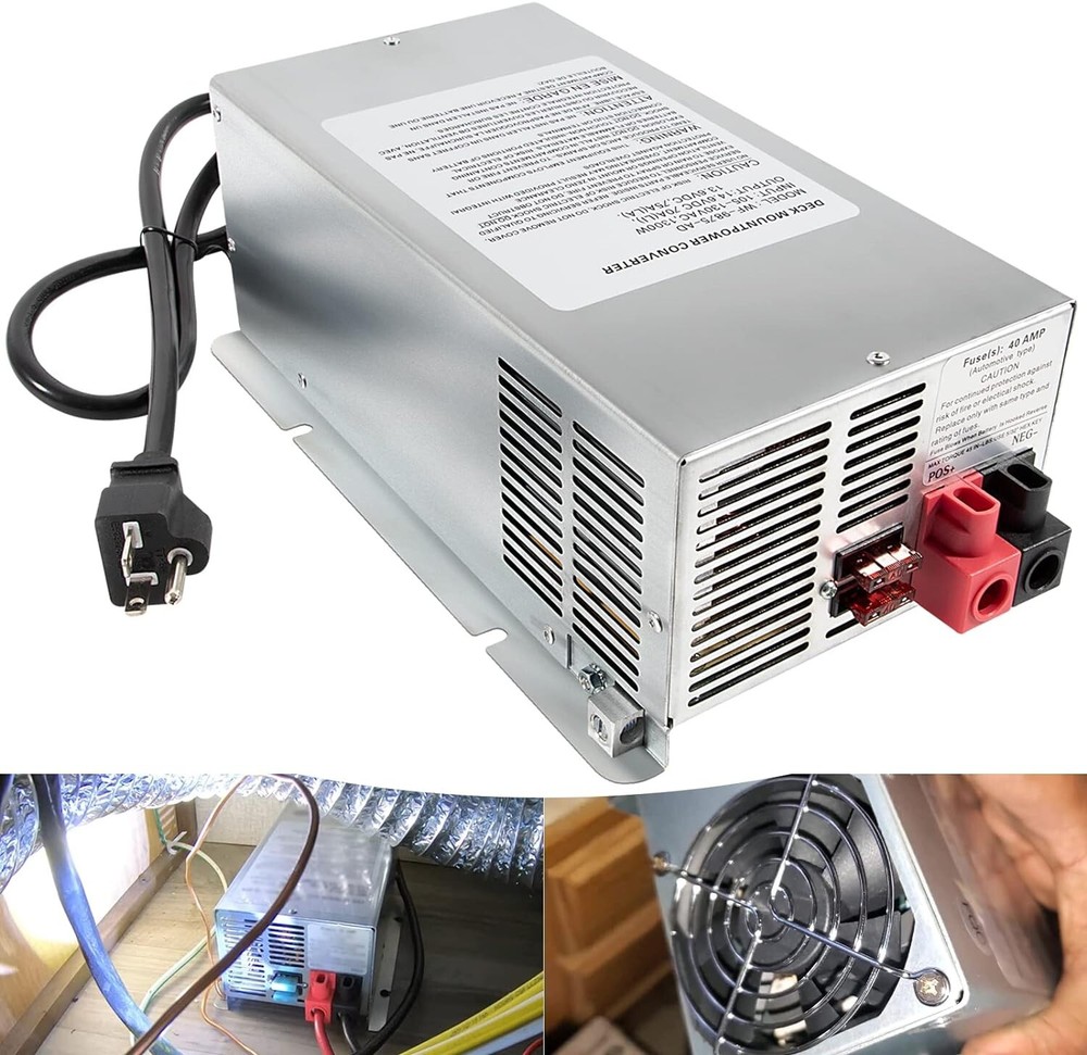 WF-9845 45 Amp RV Power Converter Deck Mount Charger Replace for 9800 Series