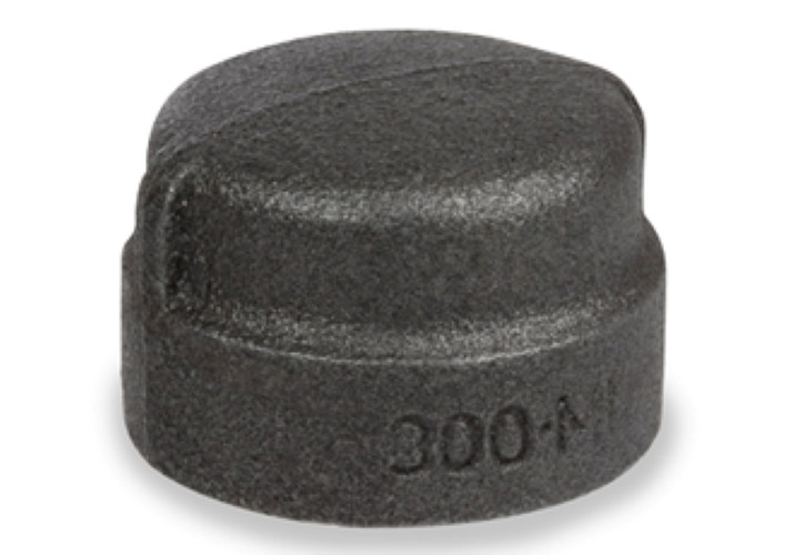 300# Black Malleable Caps