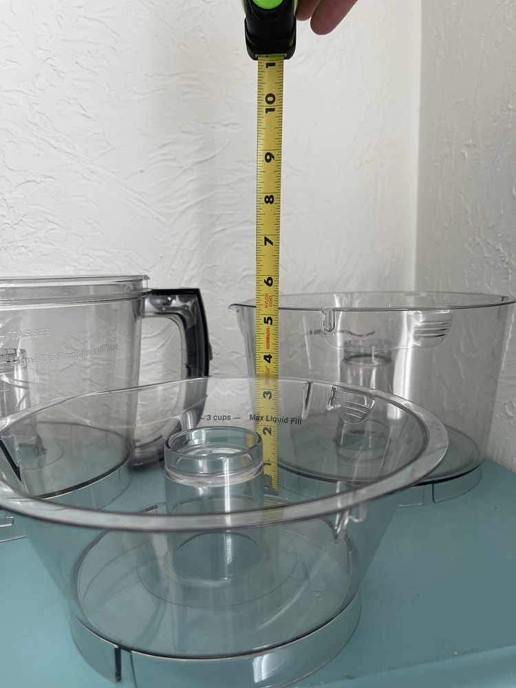 Cuisinart FP-14DC Food Processor Work Bowls (3) Small Medium & Large