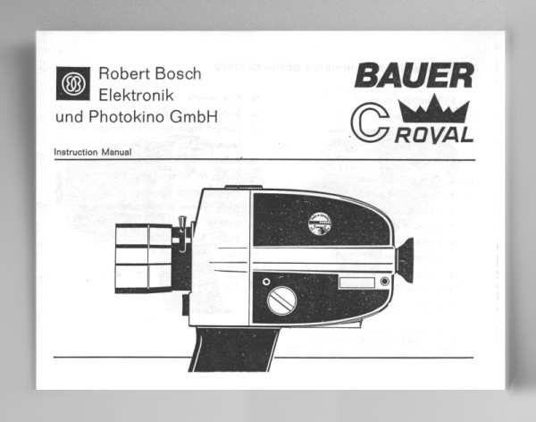 Bauer C Royal Instruction Manual Reprint