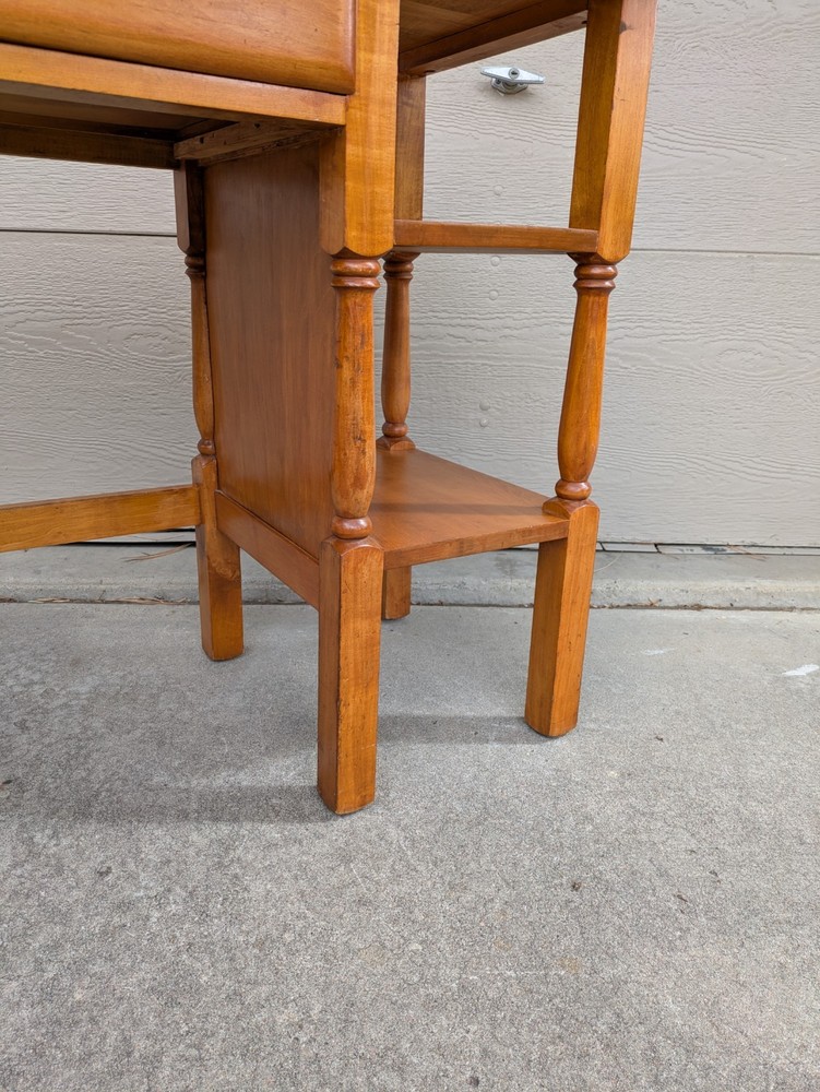 Vintage Rustic Country Colonial Solid Maple Wood Writing Desk Table Shaker