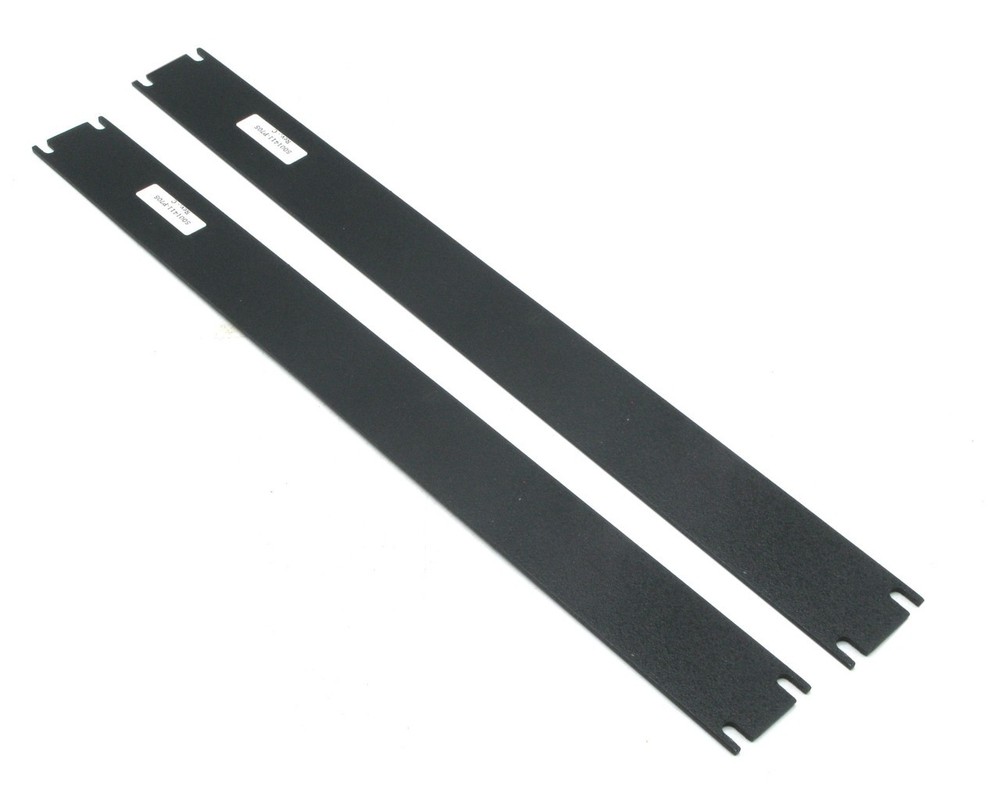 1U Blank Aluminum Rack Panel, 2pcs