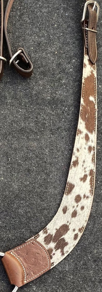 Showman Hair-On Cowhide Leather Pulling Collar