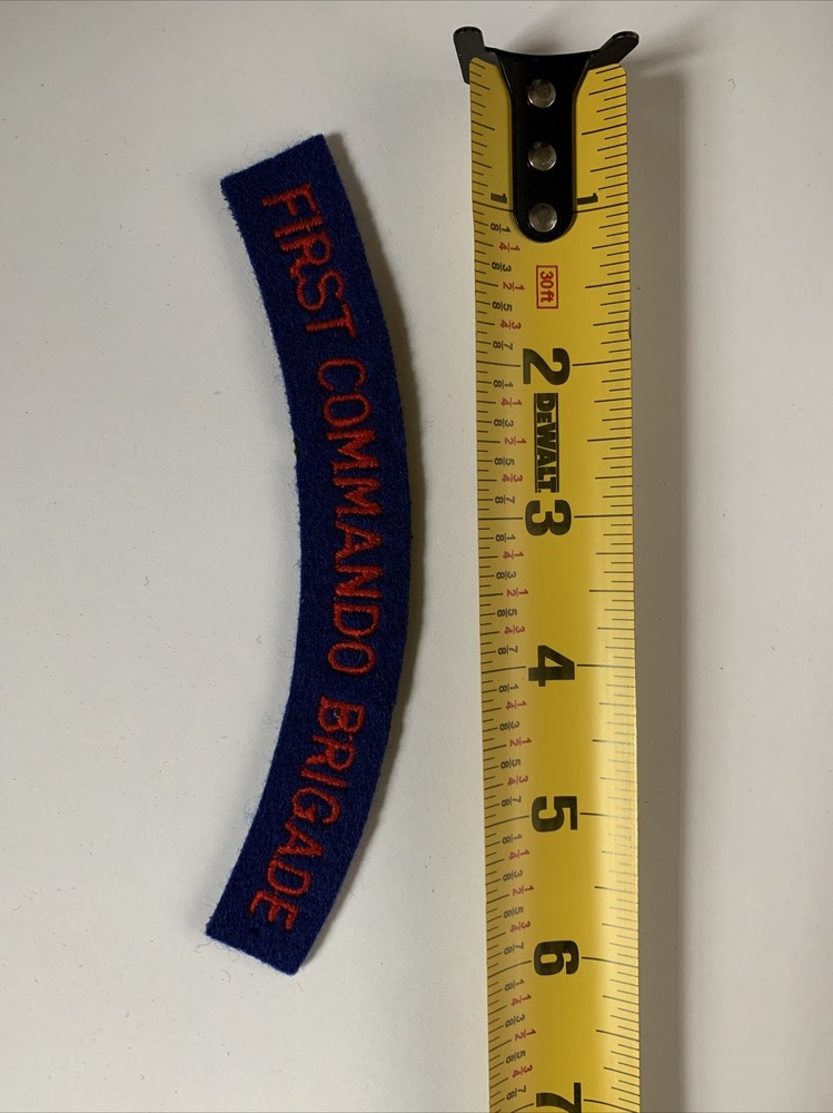 British Army Shoulder Title - FIRST COMMANDO BRIGADE - on felt