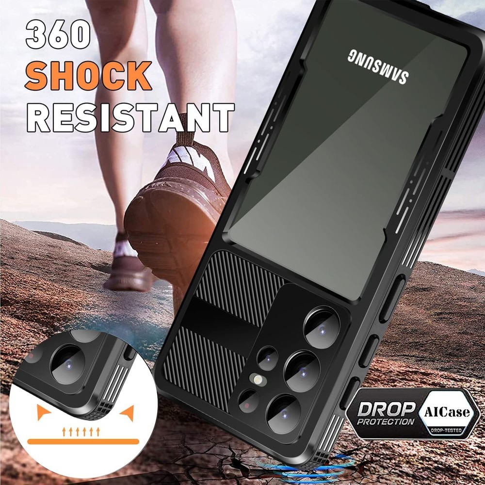 For Galaxy S23 S23+ S23 Ultra Waterproof Case Shockproof Plus Screen Protector