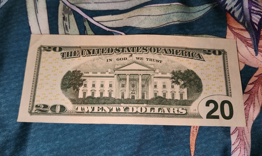 2017 $20 USD Miscut Note