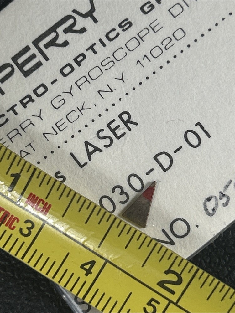 Sperry Electro-Optics Group GaAs Laser, Type 030-D-01
