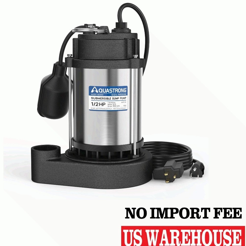 Aquastrong Sewage Grinder Pump, Cast Iron Effluent Pump, Auto Float Switch