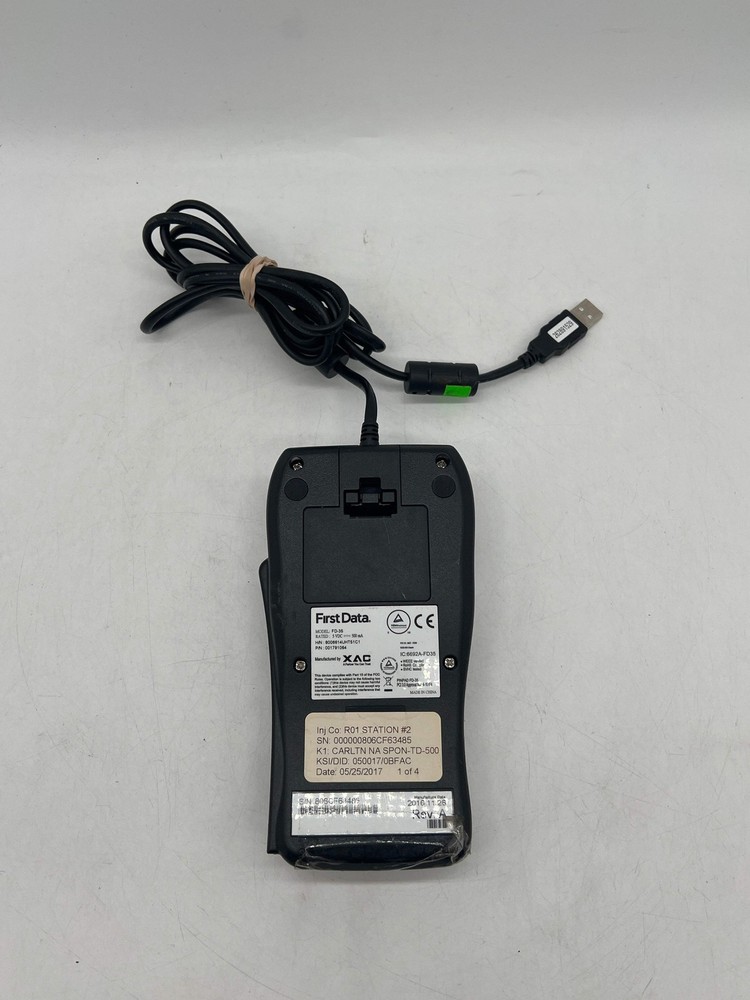 First Data FD-35 Pin Pad Credit Card Reader - Used