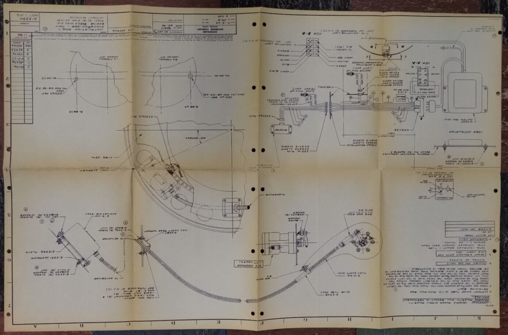 2-Woodward Synchronizer-Twin Engine Beech Model 65-A90 Installation Drawings
