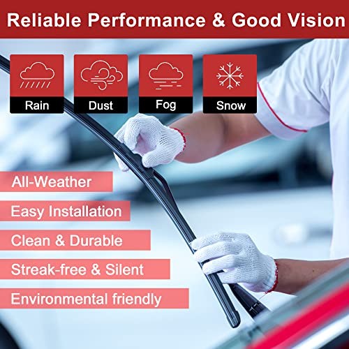 28" 13" 14" Front Rear Windshield Wiper Blade Replacement Set Quality Fit