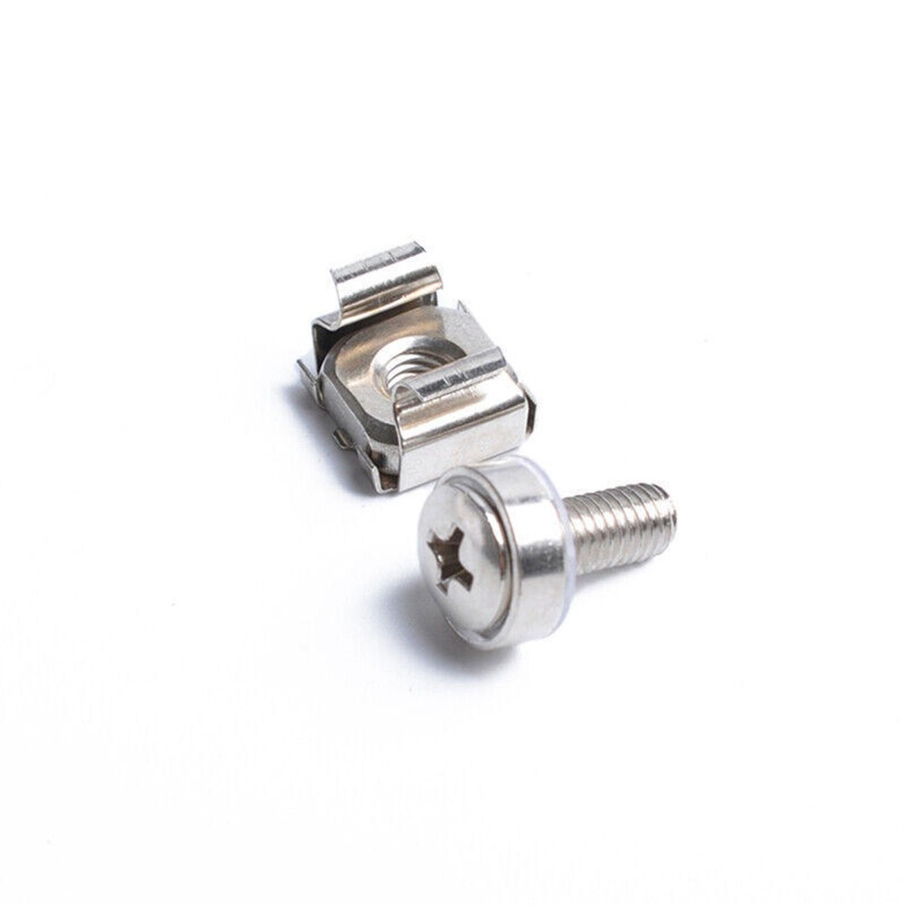 10pcs M5 Mounting Screws& Cage Nuts For Server Network AV Rackmount Equipment A