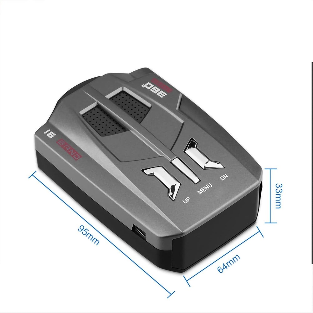 Ultimate 360° Vehicle Radar Detector: Enhanced Sensitivity and Long Range Alerts