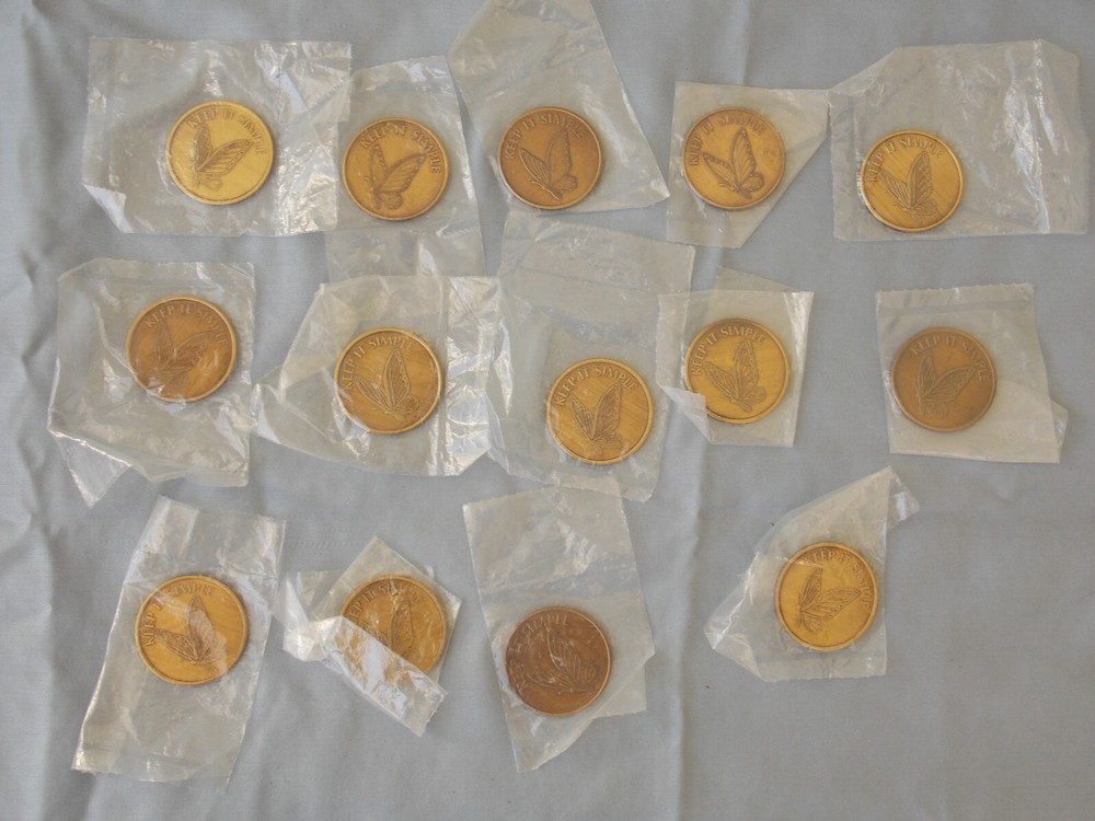 Alcoholics Anonymous - A.A. Chip, Token  "Keep It Simple"  original package