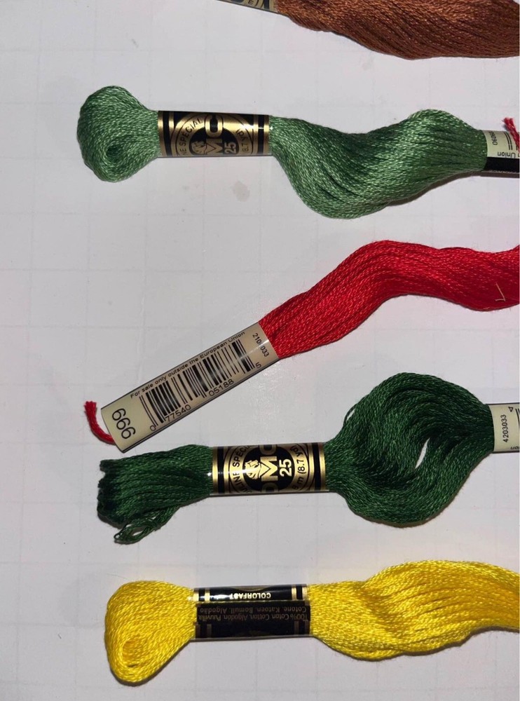 DMC Embroidery Floss 5 New 2 opened