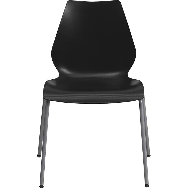 Ergonomic Stackable Chair W/ Curved Back Heavy Duty Steel Frame Training New