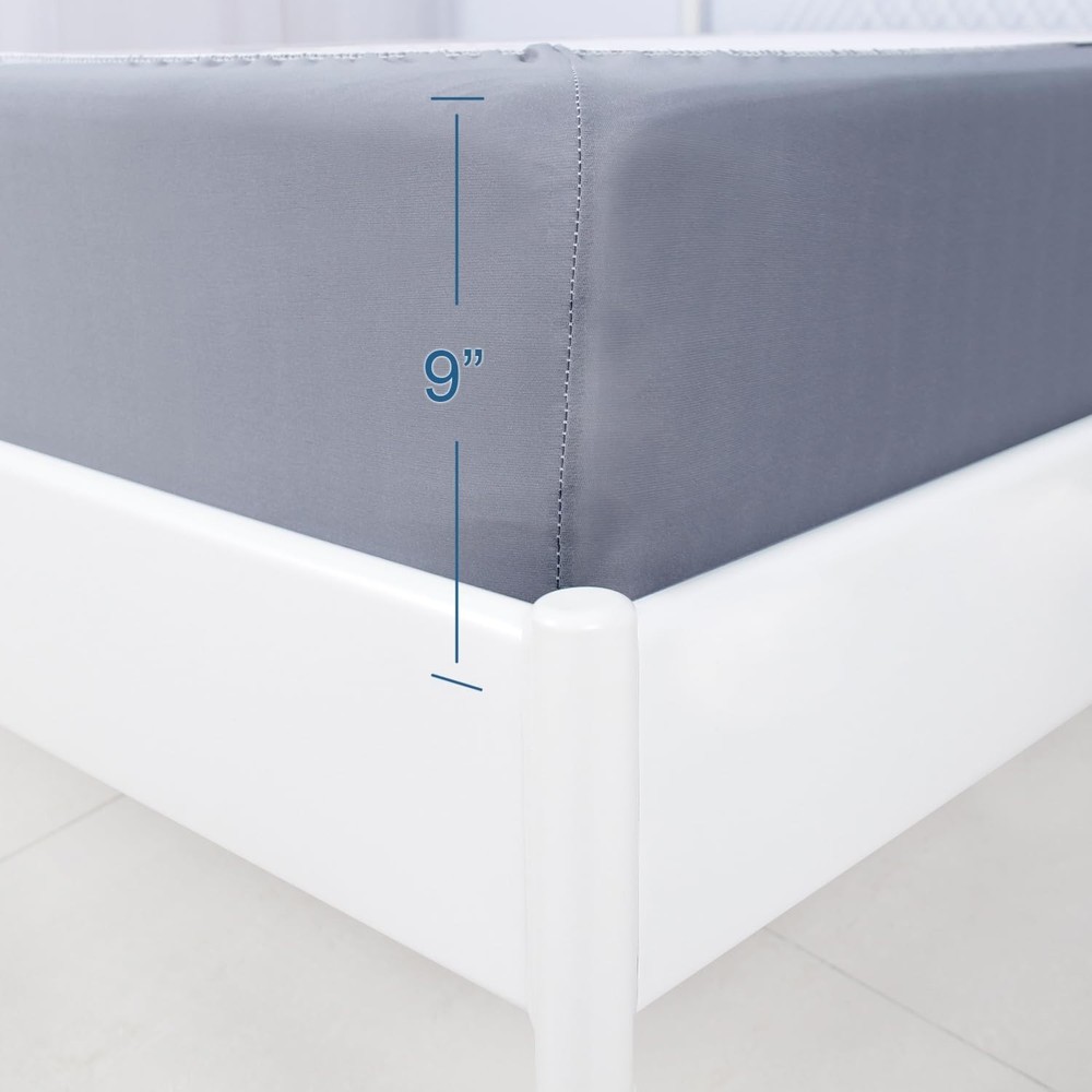 Elegant Twin Size Box Spring Cover - Smooth Microfiber, Dustproof & Washable
