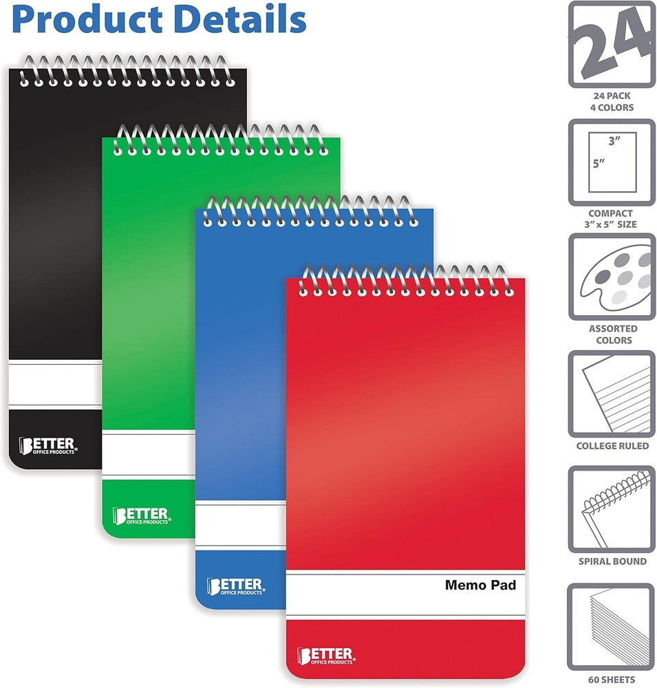 Spiral Memo Pads