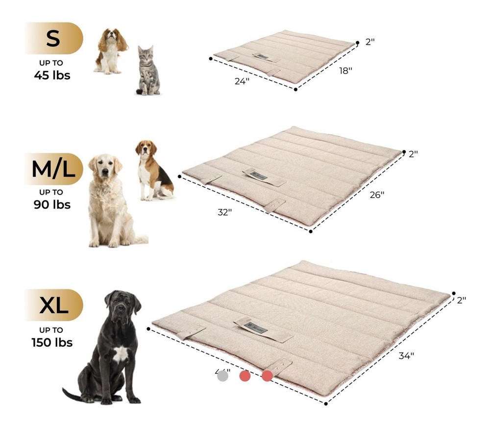 MaxCor Rectangular Anthracite Dog Bed